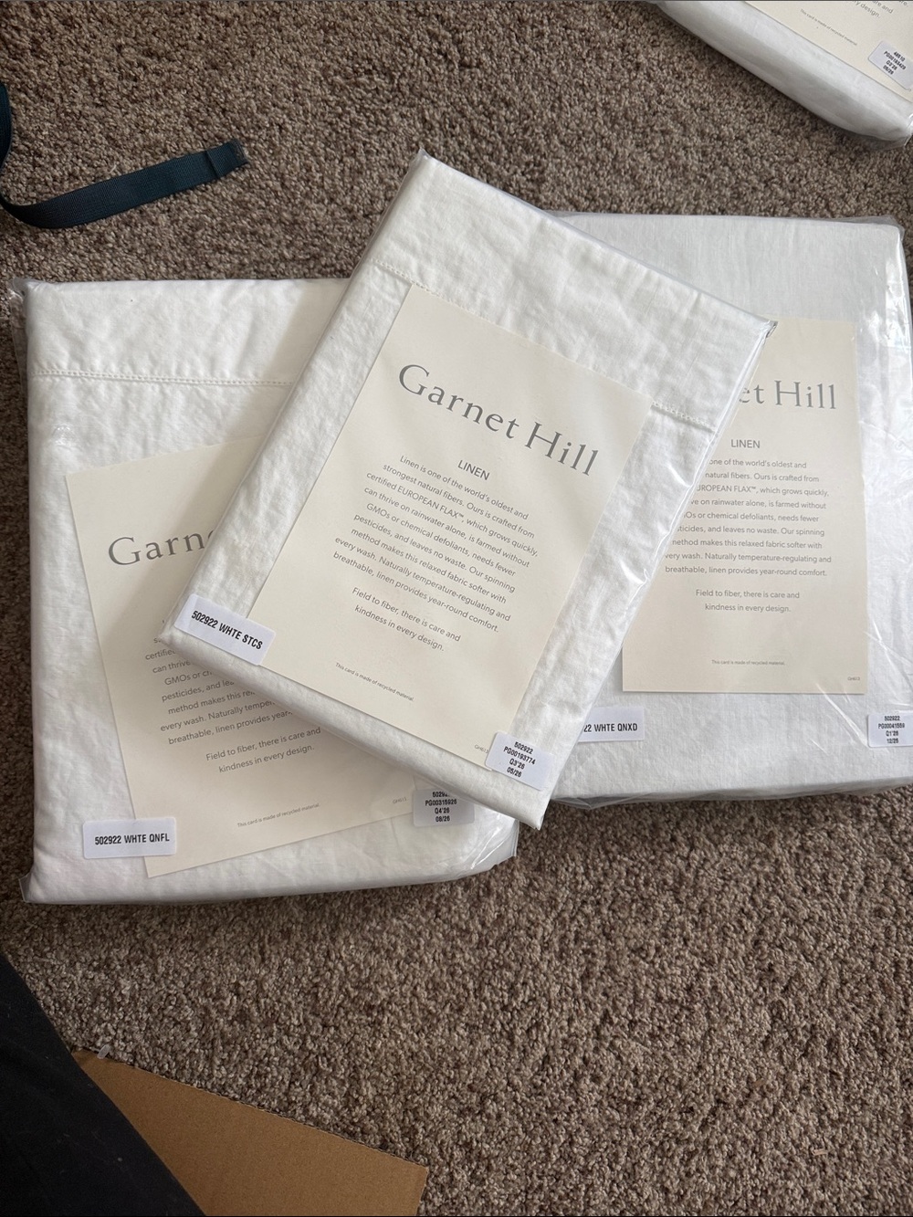 Solid Hemstitched Linen & Organic-Cotton Sheets